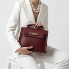 Burgundy Classic Satchel