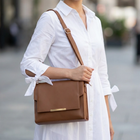 Brown Envelope Crossbody Bag